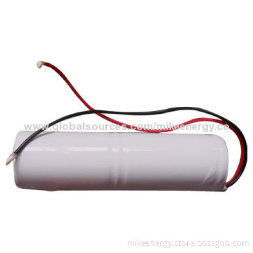 D-sized NiCd Battery Pack with 2.4V Nominal Voltage and 4,500mAh Capacity